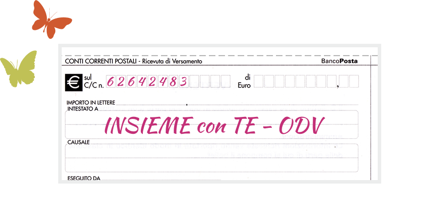 Dona con un versamento postale sul C/C 62642483